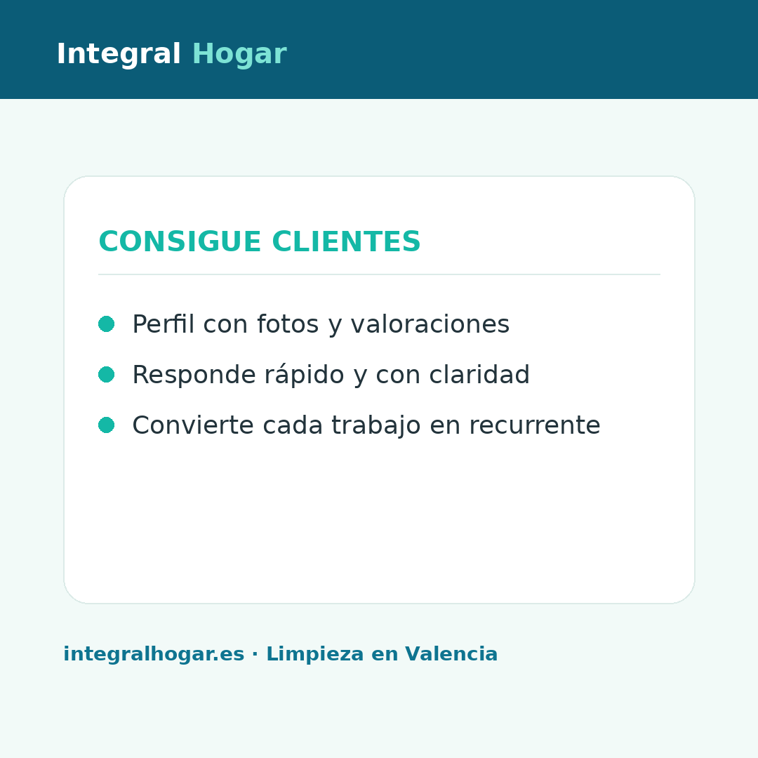 Cómo conseguir clientes de limpieza en Valencia (guía para profesionales)